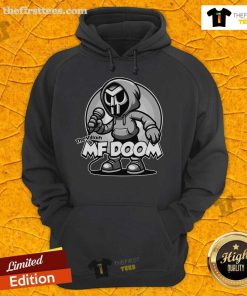 Premium MF Doom The Villain Hoodie featuring iconic artwork and a stylish design for fans of hip-hop fashion.