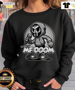 Premium MF Doom The Villain Sweatshirt featuring iconic artwork and stylish design for fans of hip-hop fashion.