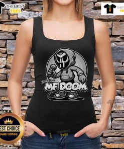 Premium MF Doom The Villain Tank Top featuring iconic graphic design, perfect for fans of hip-hop and streetwear style.
