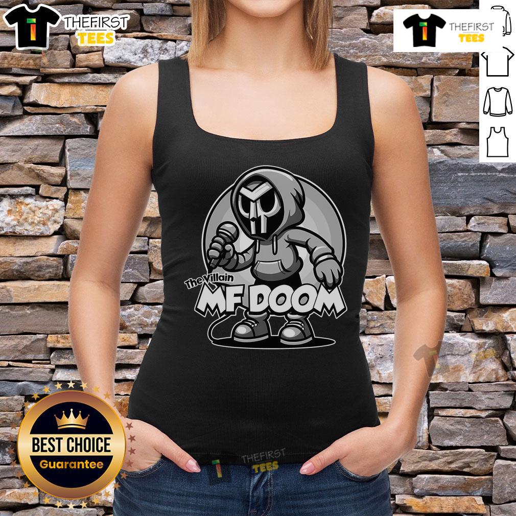 Premium Mf Doom The Villain Tank Top Premium MF Doom The Villain Tank Top featuring iconic graphic design, perfect for fans of hip-hop and streetwear style.