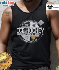 Men's ice hockey tank top for NCAA DI Regional 2025, featuring premium fabric and team graphics.