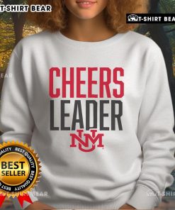 Alt Text: Premium New Mexico Lobos Cheers Leader Sweatshirt in vibrant colors, perfect for game day and showing team spirit.