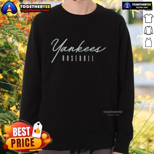 Premium New York Yankees Training Basketball Day Sweatshirt in navy, showcasing team logo and stylish design for fans.