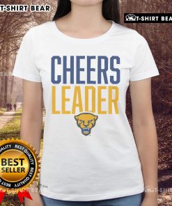 Premium Pittsburgh Panthers Cheers Leader Ladies Tee in navy blue with vibrant team logo for stylish game day wear.