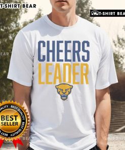 Premium Pittsburgh Panthers Cheers Leader T-Shirt in navy blue, featuring the team logo and vibrant graphics for fans.