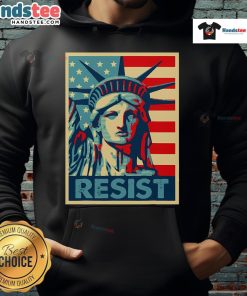Alt Text: Premium Statue of Liberty Resist Hoodie featuring a stylish design celebrating freedom and individuality.