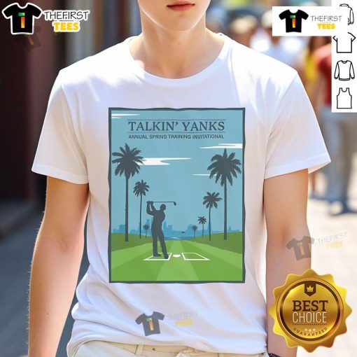 Premium Talkin' Yanks Annual Spring Training Invitational T-Shirt featuring vibrant graphics and comfortable fit for fans.