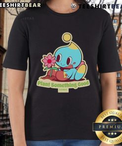 Alt Text: Premium Hedgehog Plant Tee for Earth Day featuring Sonic Chao design, perfect for eco-conscious fans.