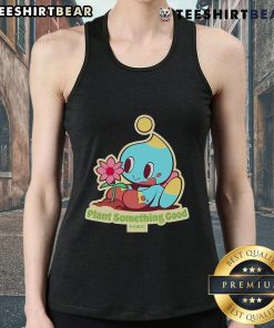Premium The Hedgehog Plant tank top featuring Sonic Chao design for Earth Day celebration, perfect for eco-conscious fans.