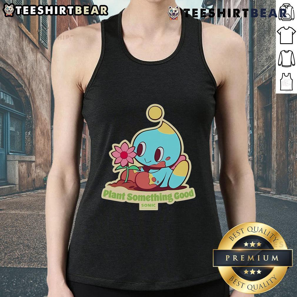 Premium The Hedgehog Plant Something Good Earth Day Chao Sonic Tank Top Premium The Hedgehog Plant tank top featuring Sonic Chao design for Earth Day celebration, perfect for eco-conscious fans.