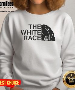 Premium The White Race Sweatshirt featuring a stylish design, perfect for casual wear and fashion enthusiasts.
