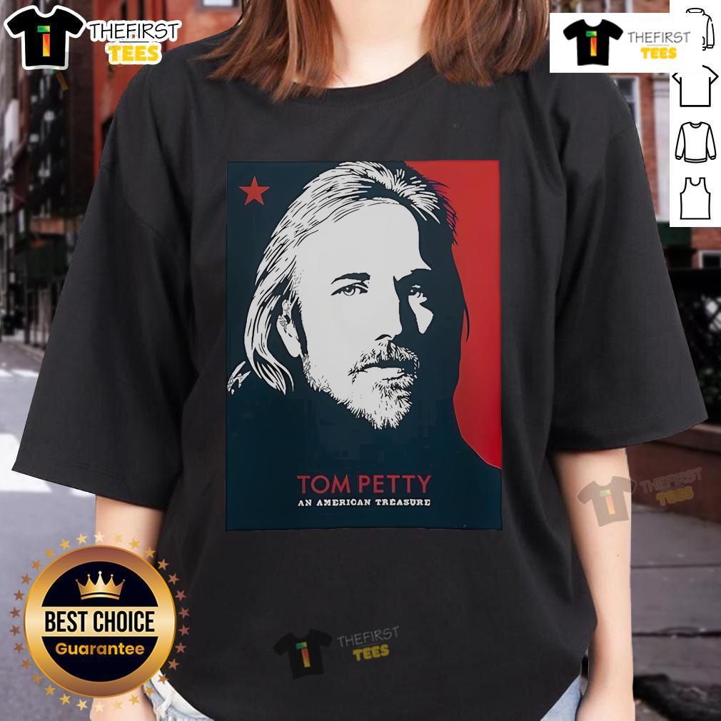 Premium Tom Petty An American Treasure Lost & Found Blue And Red Version Ladies-Tee Premium Tom Petty An American Treasure Lost & Found blue and red ladies tee featuring vibrant graphic design.