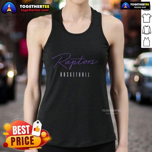 Premium Toronto Raptors basketball training day tank top showcasing team colors and logo for fans and athletes.