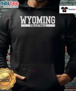 Premium Wyoming Volleyball Hoodie featuring a stylish design, perfect for fans and players supporting their team.