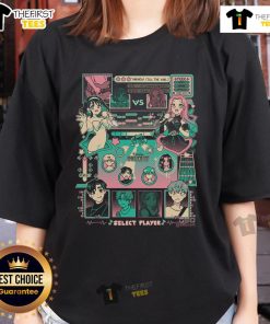 Pretty Alien Stage Select Player Ladies Tee featuring a vibrant alien design, perfect for gamers and fashion lovers.