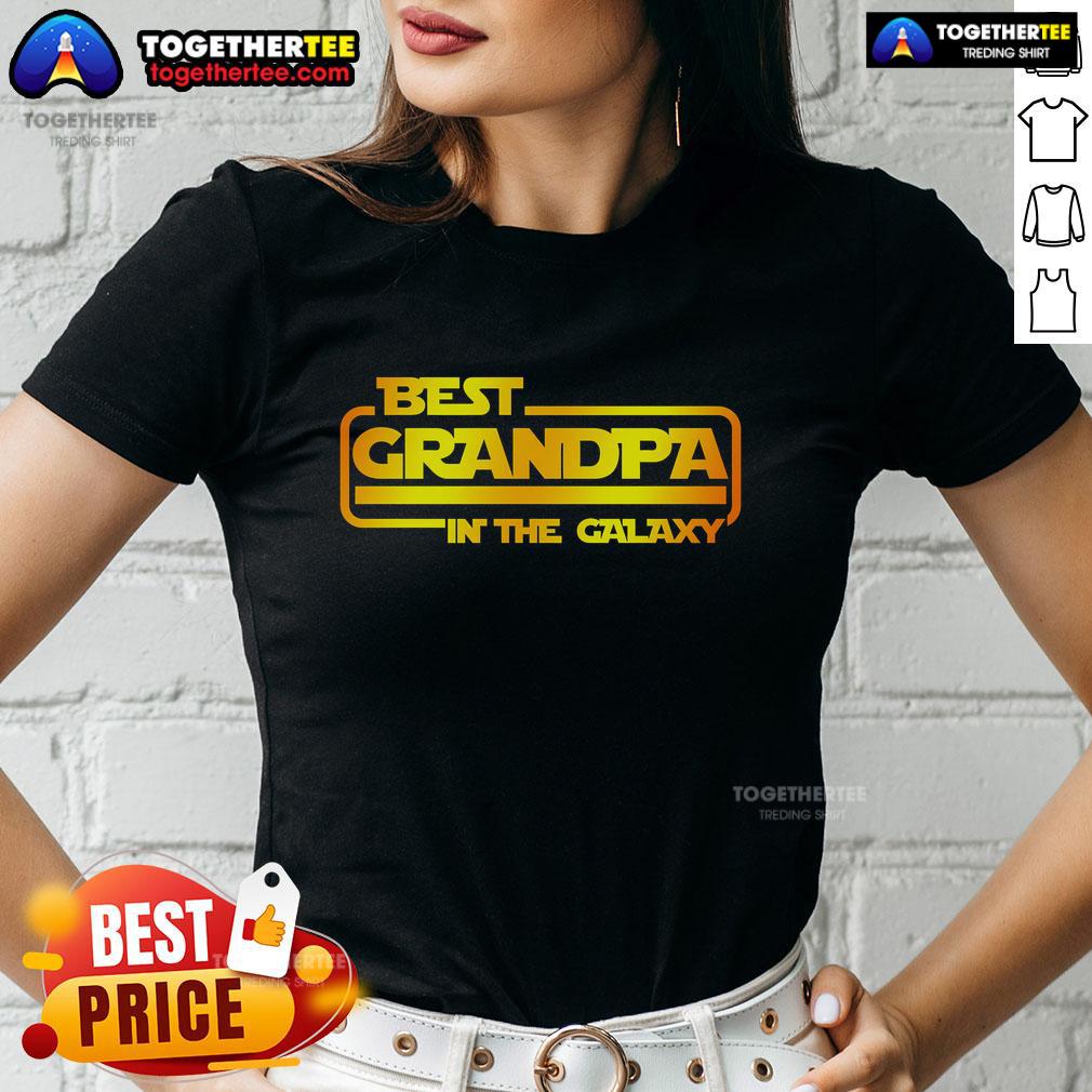 Pretty Best Grandpa In The Galaxy Ladies Tee Pretty Best Grandpa in the Galaxy ladies tee featuring a stylish design perfect for celebrating grandfathers.