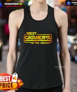 Pretty Best Grandpa in the Galaxy Tank Top featuring a fun design for proud grandfathers, perfect for casual wear.
