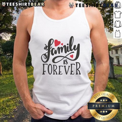 Pretty Family Is Forever Heart Tank Top featuring a stylish heart design, perfect for family gatherings and casual wear.