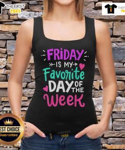 Teacher Day tank top featuring 'Pretty Fridays Is My Favorite Day Of The Week' design, perfect for educators.
