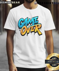 Pretty Game Over Gamer T-Shirt featuring a stylish design for gaming enthusiasts, perfect for casual wear.