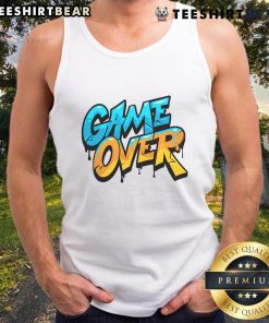 Pretty Game Over Gamer Tank Top featuring a stylish design perfect for gaming enthusiasts and casual wear.