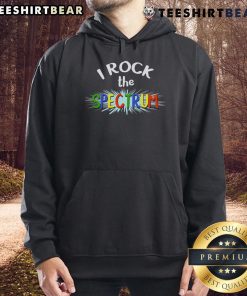 Alt Text: Pretty I Rock The Spectrum Autism Awareness Hoodie featuring vibrant colors and a stylish design for advocacy.