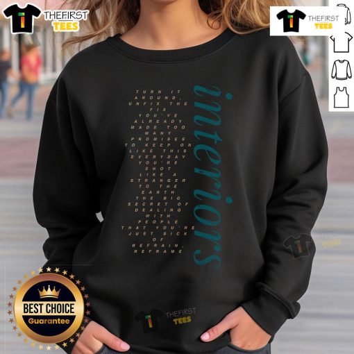 Cozy sweatshirt from Pretty Interiors featuring 'Turn It Around Unfix The Fix You've Already Made' design, perfect for casual wear.