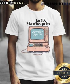 Pretty Jack's Mannequin vacation-themed computer t-shirt featuring vibrant graphics, perfect for summer adventures.