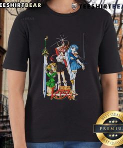 Pretty Magic Knight Rayearth Geeks Rule ladies tee featuring vibrant graphics and stylish design for anime fans.