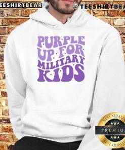Pretty purple hoodie for military kids, featuring a stylish design and comfortable fit, perfect for casual wear.