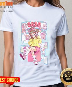Pretty Retroware OR3O Ladies Tee featuring a stylish retro design in vibrant colors, perfect for casual wear.