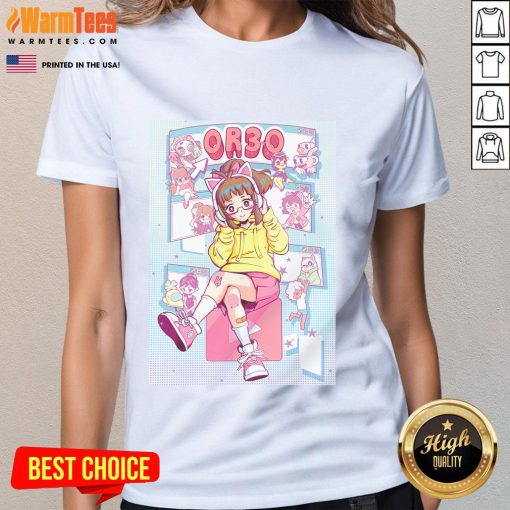 Pretty Retroware OR3O Ladies Tee featuring a stylish retro design in vibrant colors, perfect for casual wear.