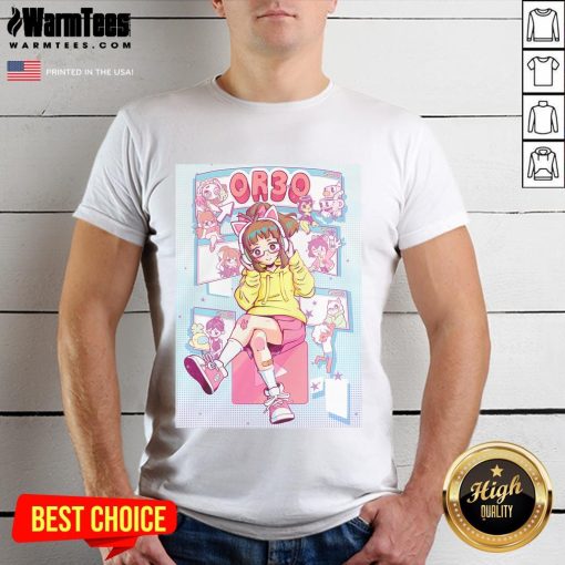 Alt Text: Pretty Retroware Or3O T-Shirt featuring a vibrant retro design perfect for casual wear and vintage style enthusiasts.