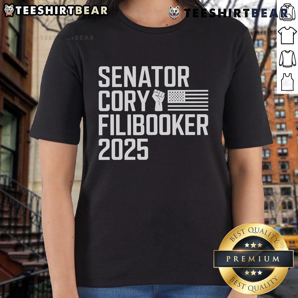Pretty Senator Cory Booker Filibuster Cory Filibooker Ladies Tee Pretty Senator Cory Booker in a stylish filibuster-themed tee, perfect for fans of Cory Booker's activism and fashion.