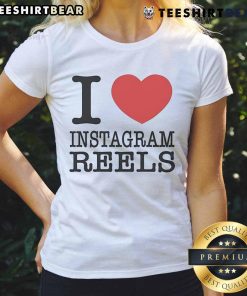 Pretty Tamir Omari 'I Love Instagram Reels' Ladies Tee in stylish design, perfect for social media enthusiasts.