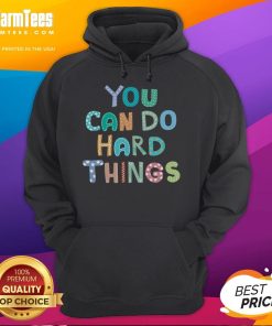 Teacher wearing a 'You Can Do Hard Things' hoodie on test day, promoting positivity and motivation in the classroom.