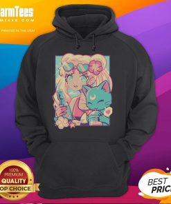 Alt Text: Pretty Usagi Tsukino Sailor Moon Magic Summer Hoodie featuring vibrant colors and iconic character design.