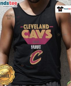 Alt Text: Nice Cleveland Cavaliers 2025 Playoff Participant master tank top featuring team colors and logo.