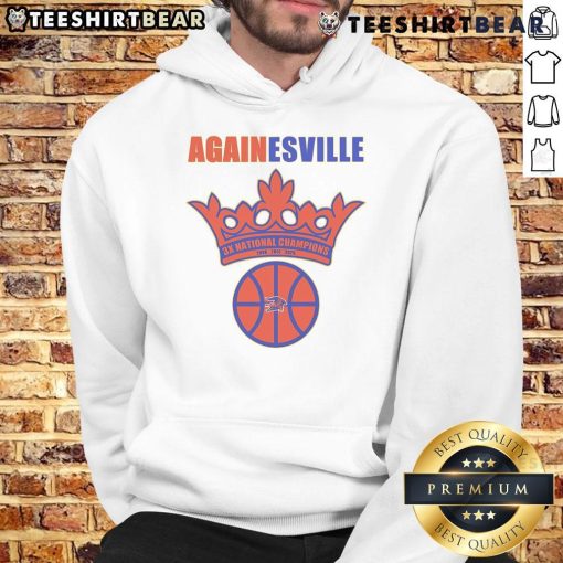 Top Gainesville 3x Championship Hoodie in navy blue, showcasing team pride and winning spirit for fans and athletes.