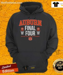 Top Auburn Basketball All-Time Final Fours hoodie featuring team colors and logo, perfect for fans and supporters.