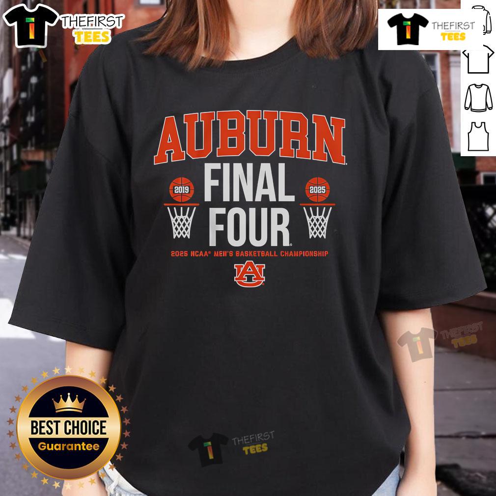 Top Auburn Basketball All Time Final Fours Ladies Tee Top Auburn Basketball All-Time Final Fours Ladies Tee featuring team colors and logo, perfect for fans and supporters.