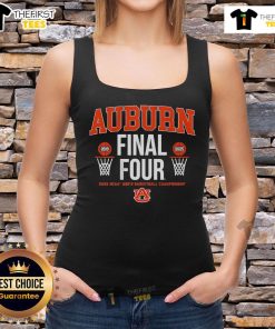 Top Auburn Basketball All-Time Final Fours tank top featuring vibrant team colors and iconic logo design.