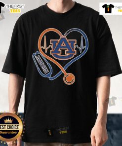 Top Auburn Tigers Caring Hearts Nurses T-Shirt featuring vibrant team colors and a heartwarming design for proud nurses.