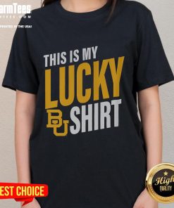 Top Baylor Bears This Is My Lucky Ladies Tee featuring a stylish design for fans, perfect for game day and casual wear.