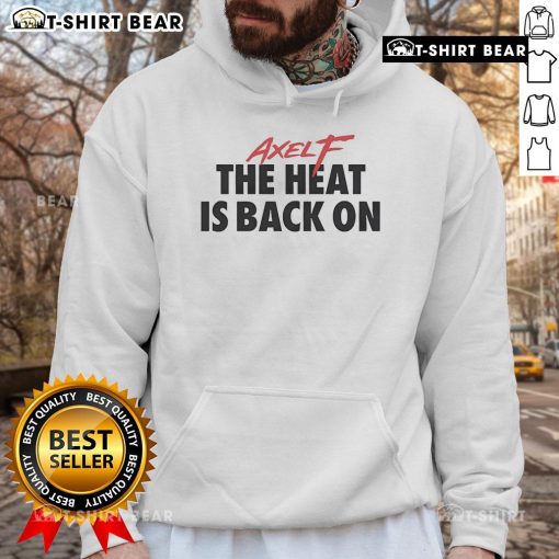 Top Beverly Hills Axel F 'The Heat Is Back On' hoodie in stylish design, perfect for trendy streetwear enthusiasts.