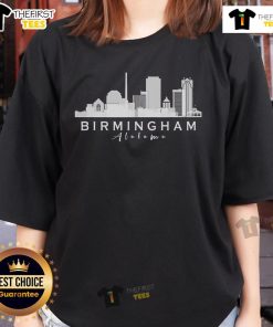 Top Birmingham City silhouette in Alabama on a stylish ladies tee, perfect for fans and casual wear.