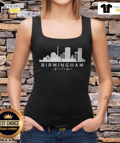 Stylish tank top featuring the Birmingham City silhouette design in Alabama, perfect for fans and city lovers.