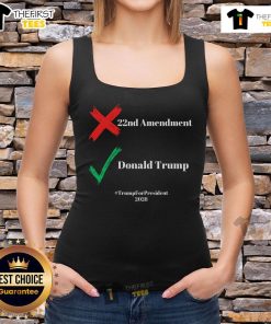 Support Trump for President 2028 with this 'Cancel the 22nd Amendment' tank top, perfect for political rallies.