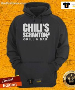 Top Chilis Scranton PA Grill and Bar hoodie featuring vibrant design and logo, perfect for fans and comfort wear.