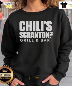 Top Chilis Scranton PA Grill and Bar sweatshirt featuring a stylish design, perfect for fans of the restaurant.
